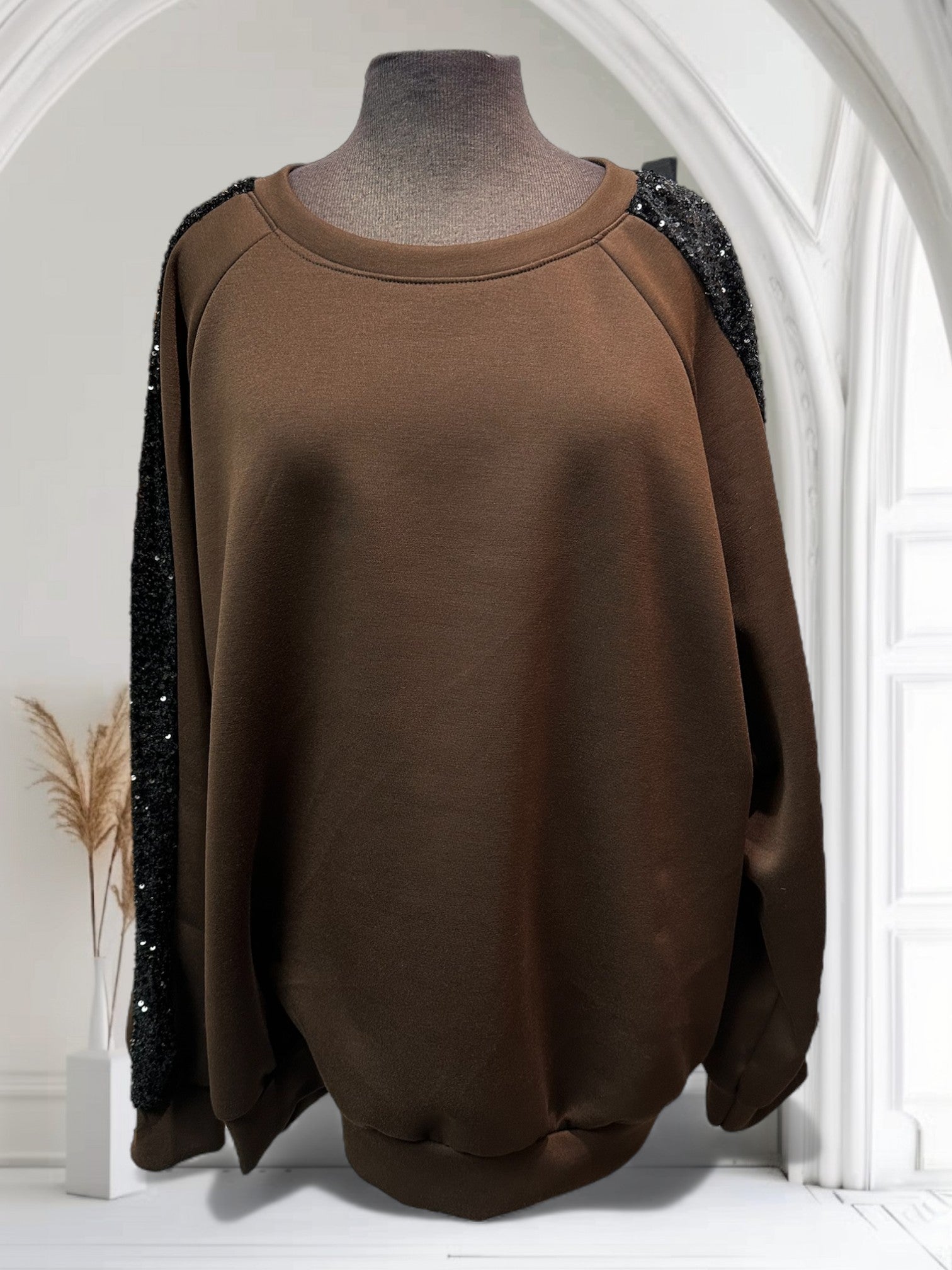 Chandail avec bandes à paillettes