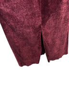 Jupe en velour avec ceinture