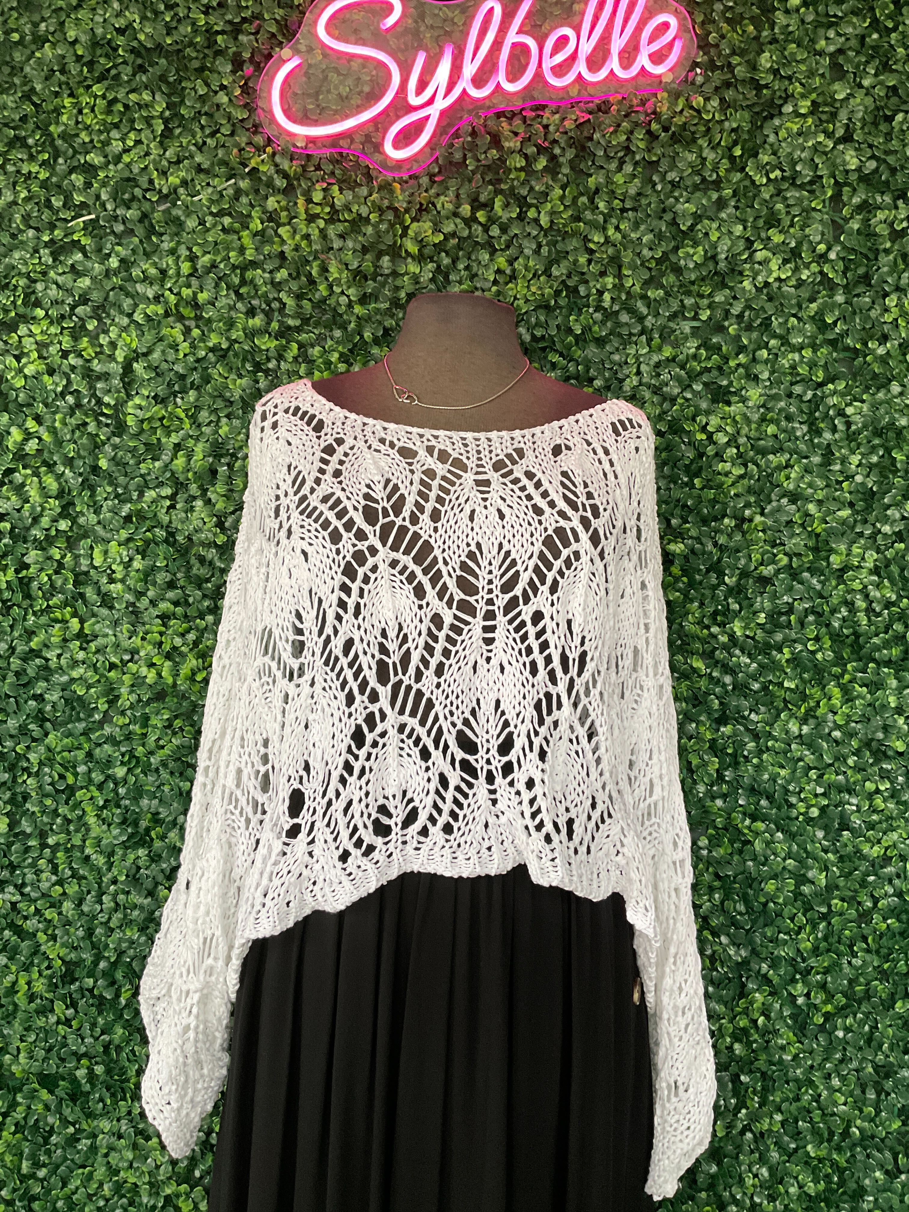 Chandail troué style crochet
