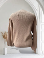 Chandail en laine avec fleurs 3D