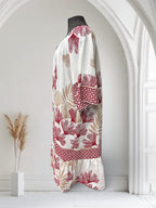 Robe à motif de feuillage