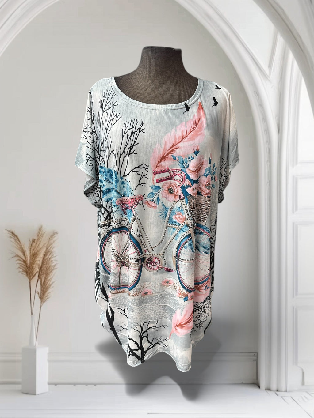 T-shirt (vélo et fleurs)