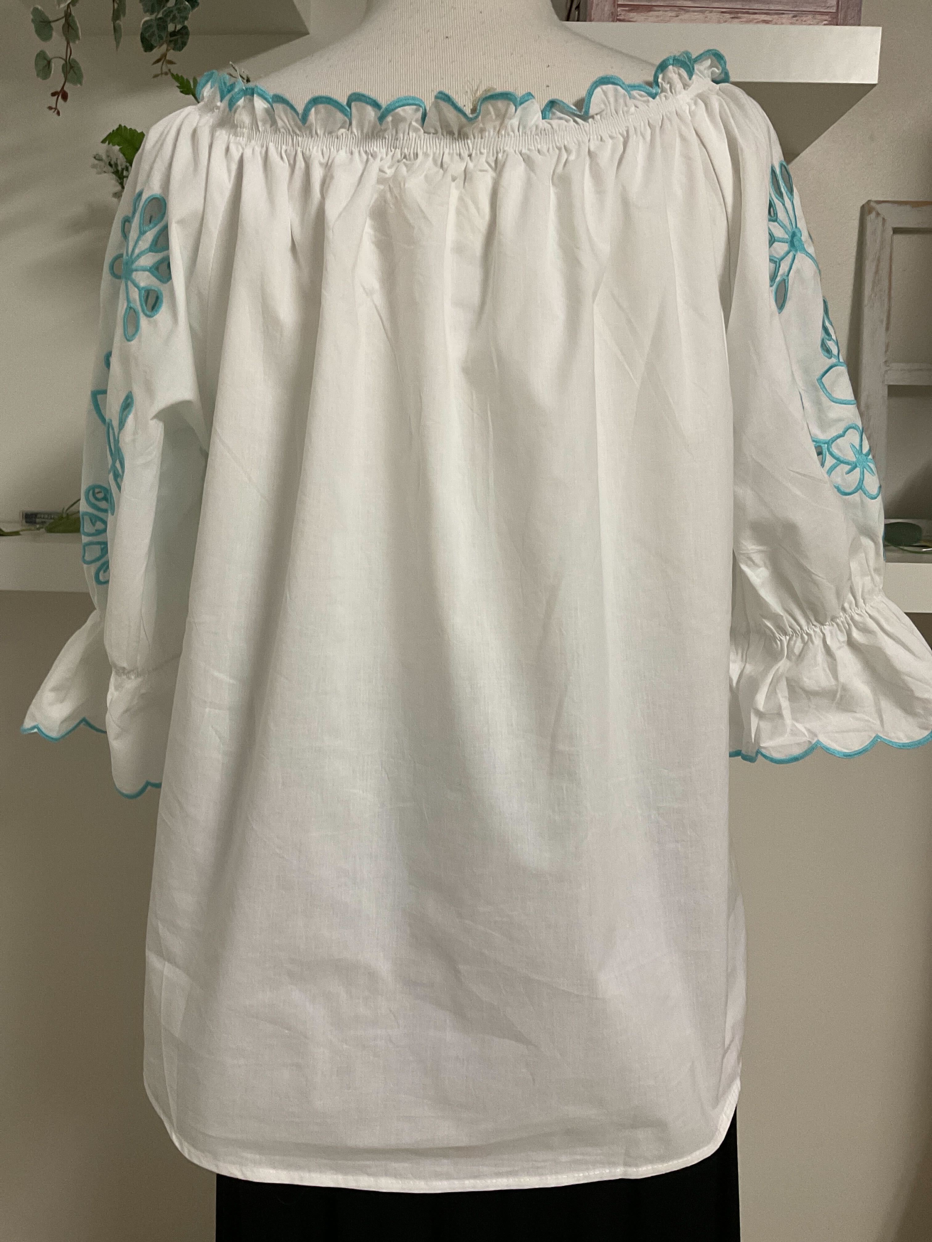 Blouse avec broderie