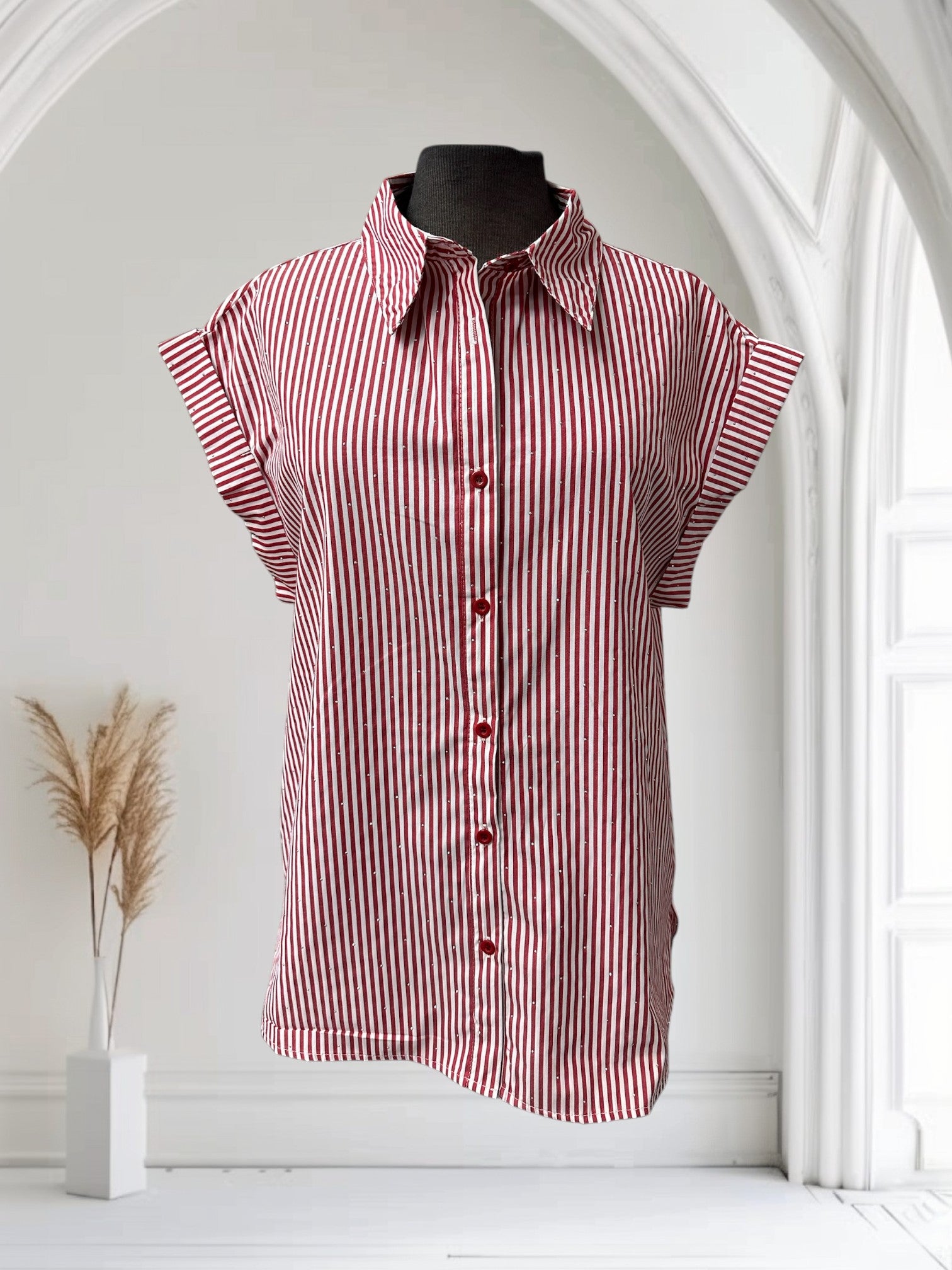 Chemise rayé (avec brillants)