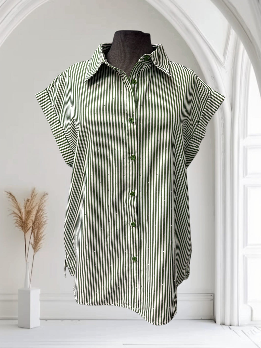 Chemise rayé (avec brillants)