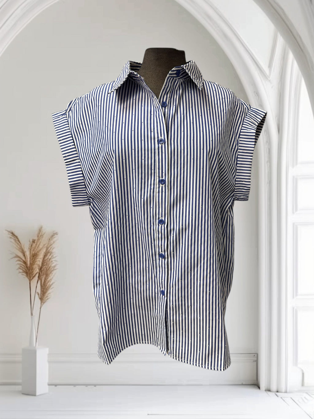 Chemise rayé (avec brillants)