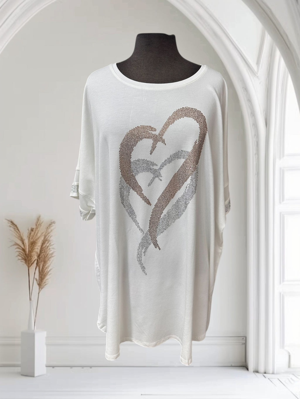 Chandail cœurs brillants