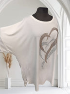 Chandail cœurs brillants