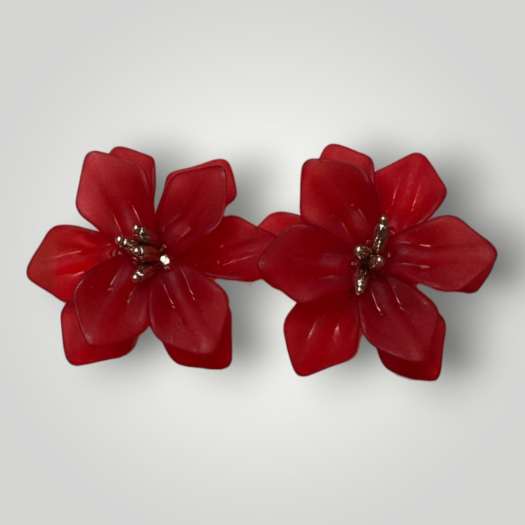 Boucle d'oreille fleurs