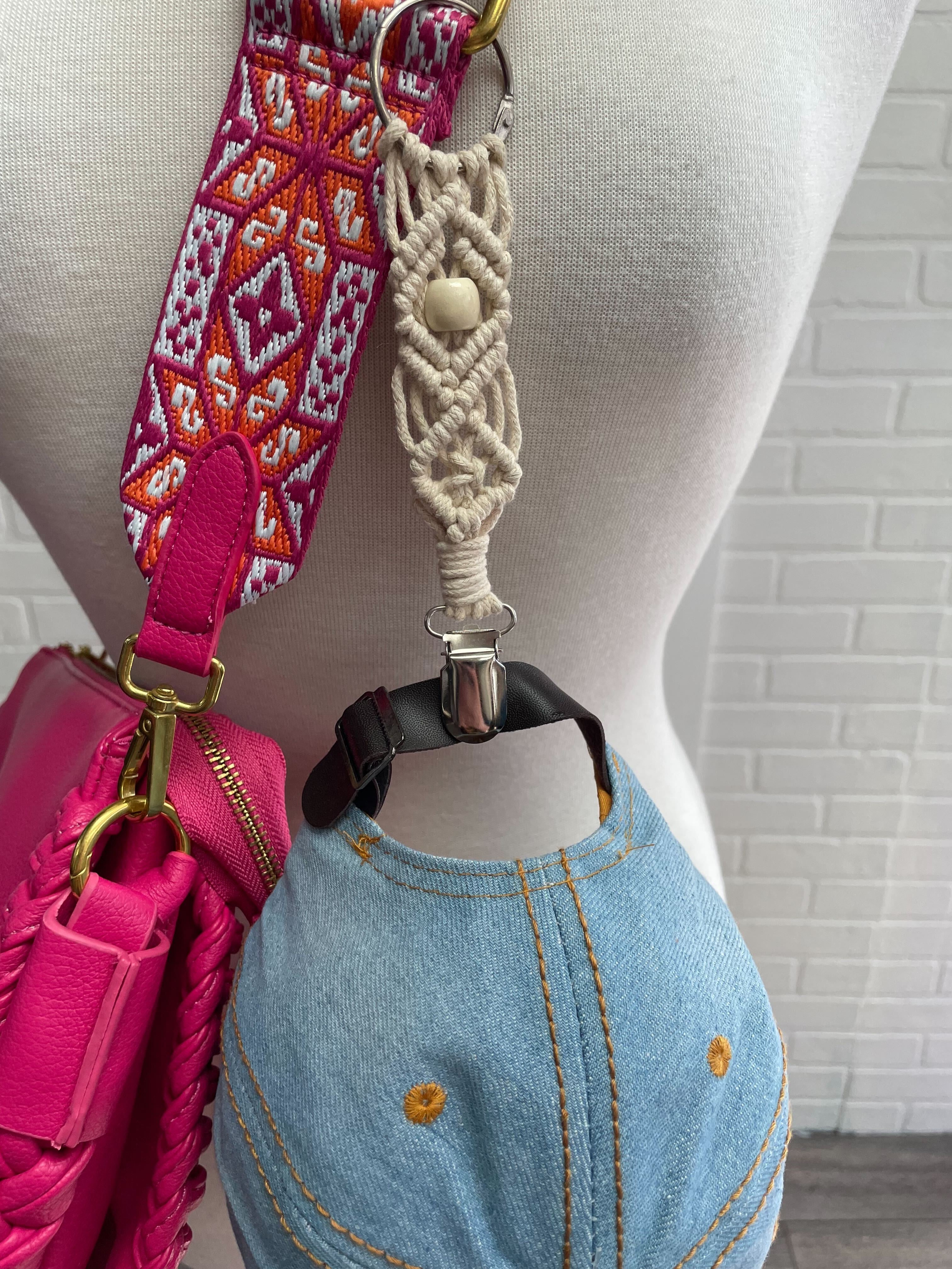 Nouveauté attache à chapeau en macramé