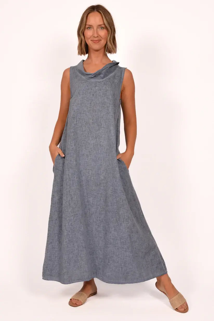 Robe longue sans manche
