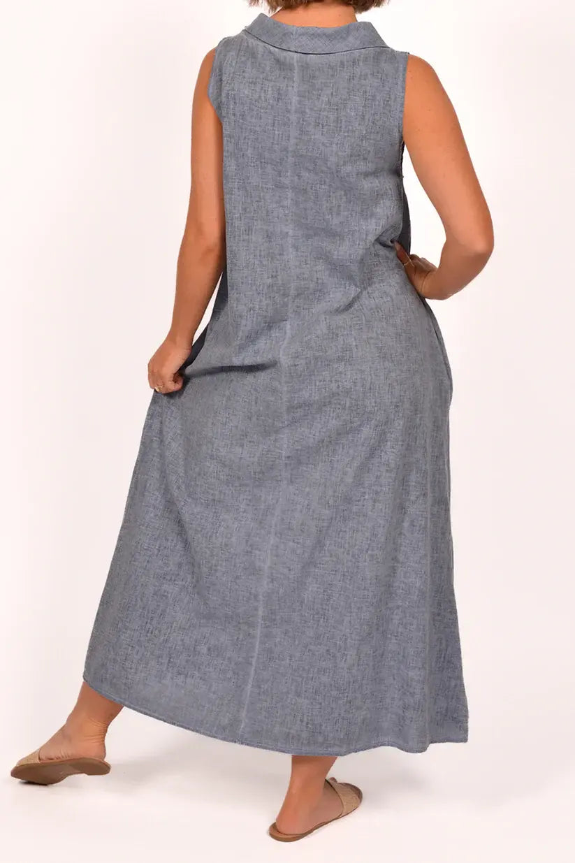 Robe longue sans manche