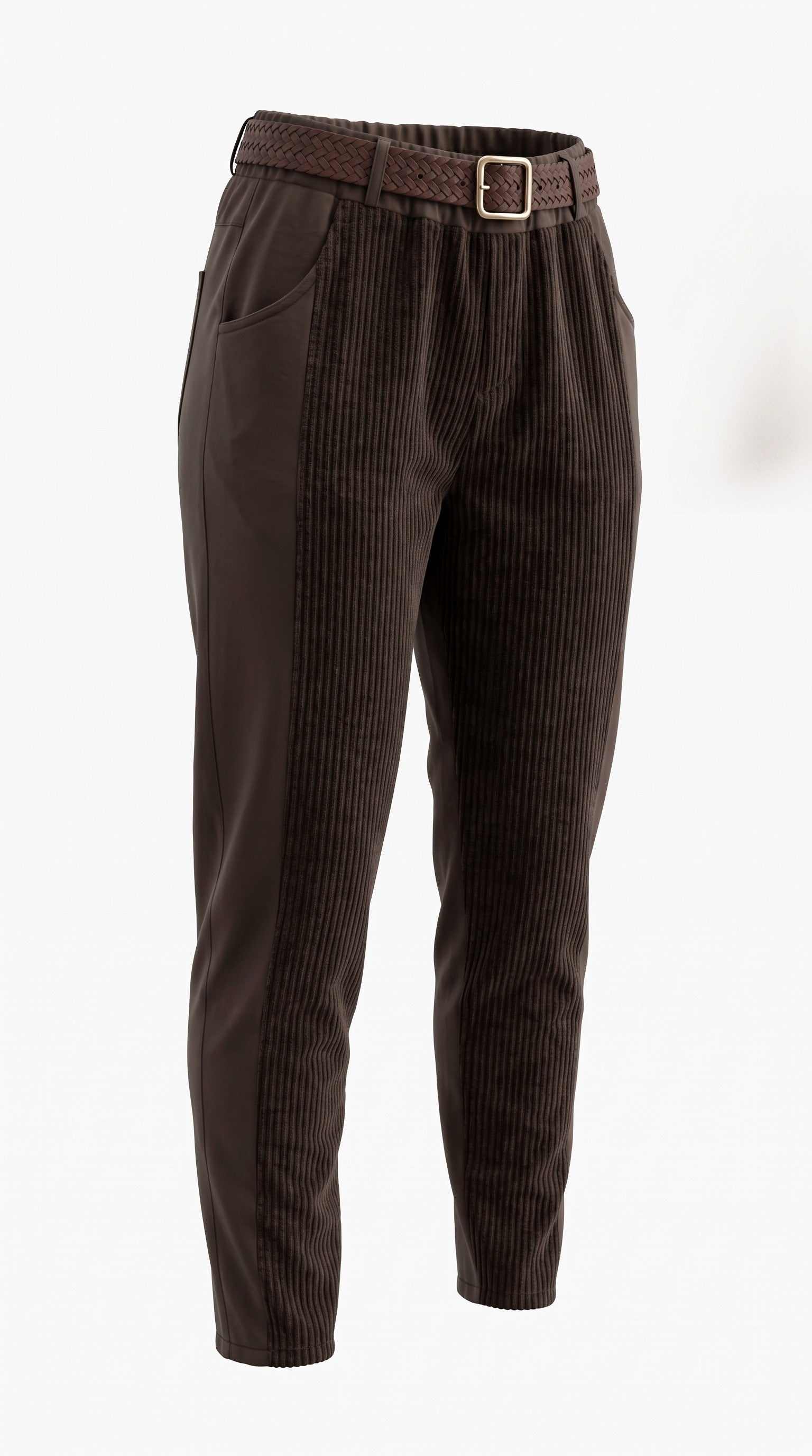 Pantalon avec Corduroy et Ceinture