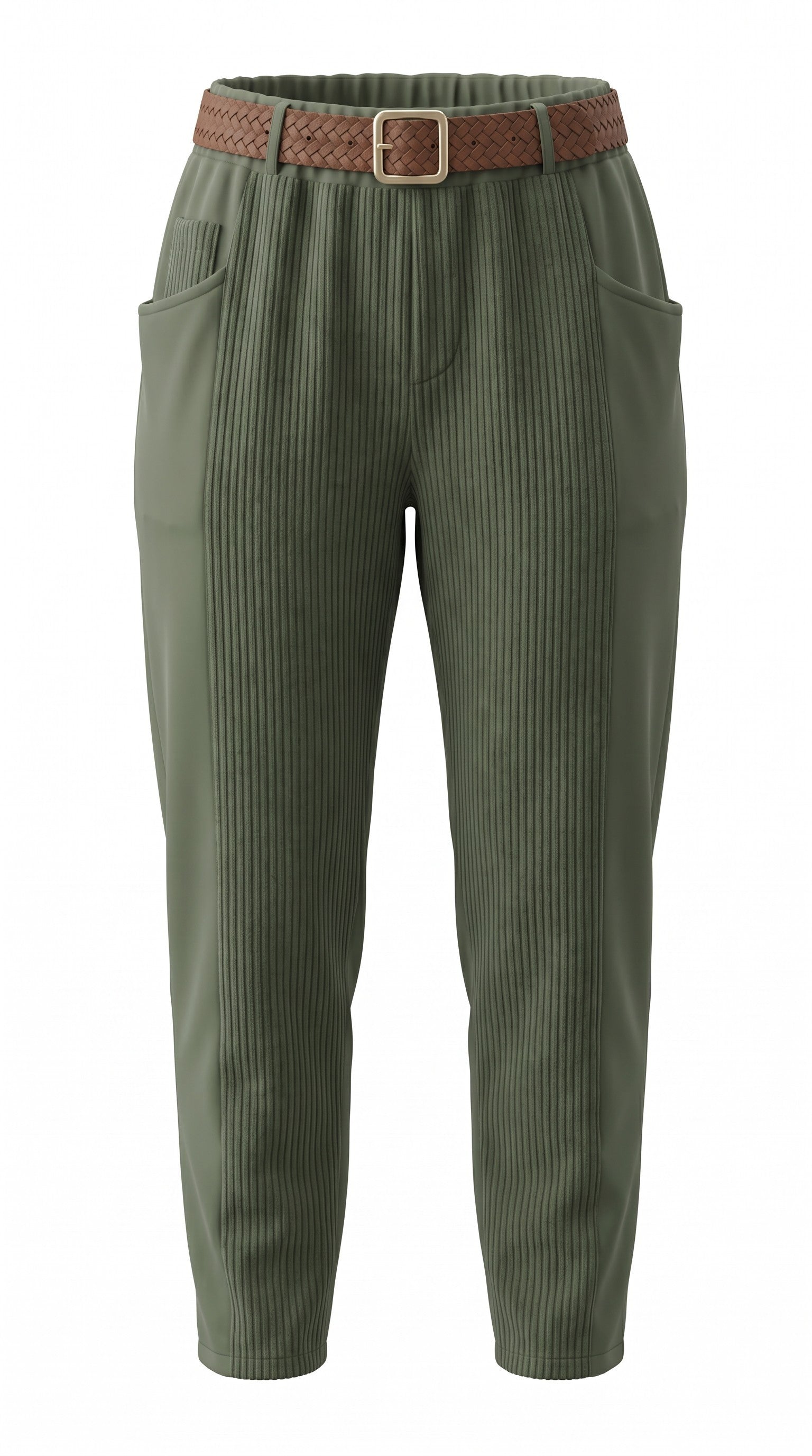 Pantalon avec Corduroy et Ceinture