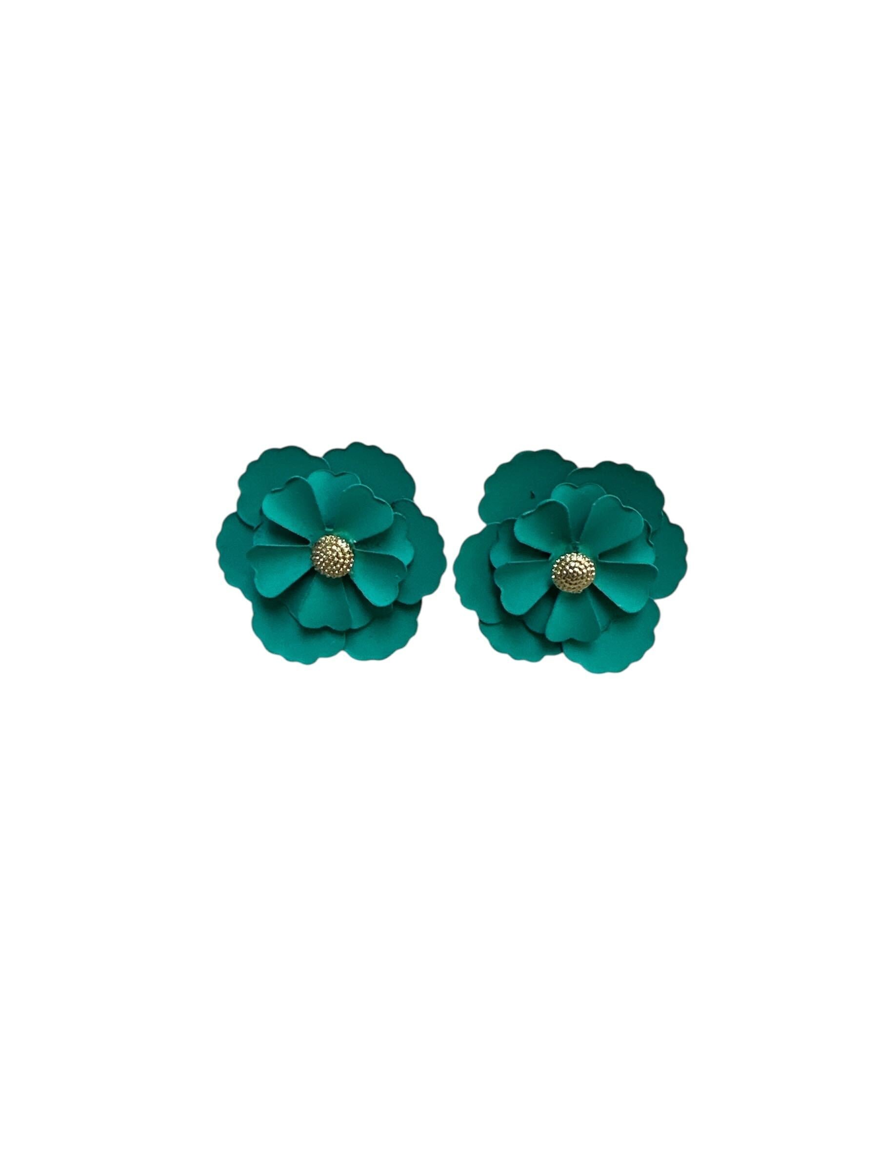 Boucle d'oreille en fleur