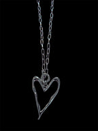 Collier avec Boucles D'oreilles (Chaîne coeur)