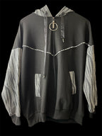Veste avec capuchon zébré