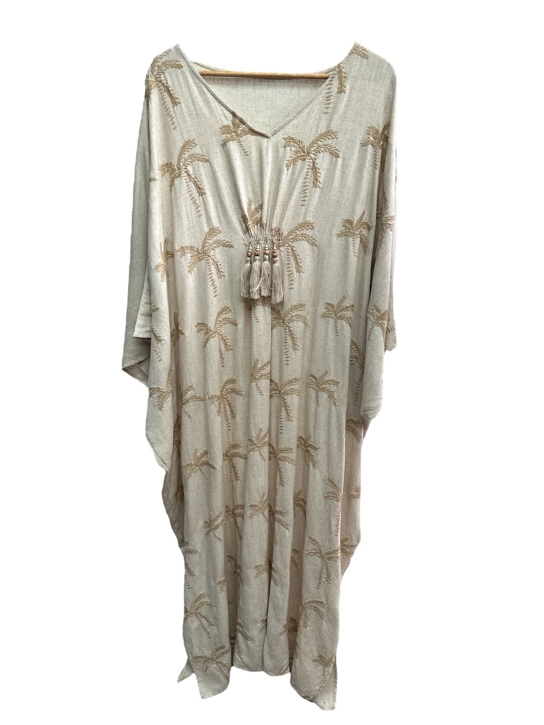 Robe Longue avec palmiers