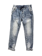 Jeans avec taille élastique