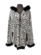 Veste avec bordure de fourrure