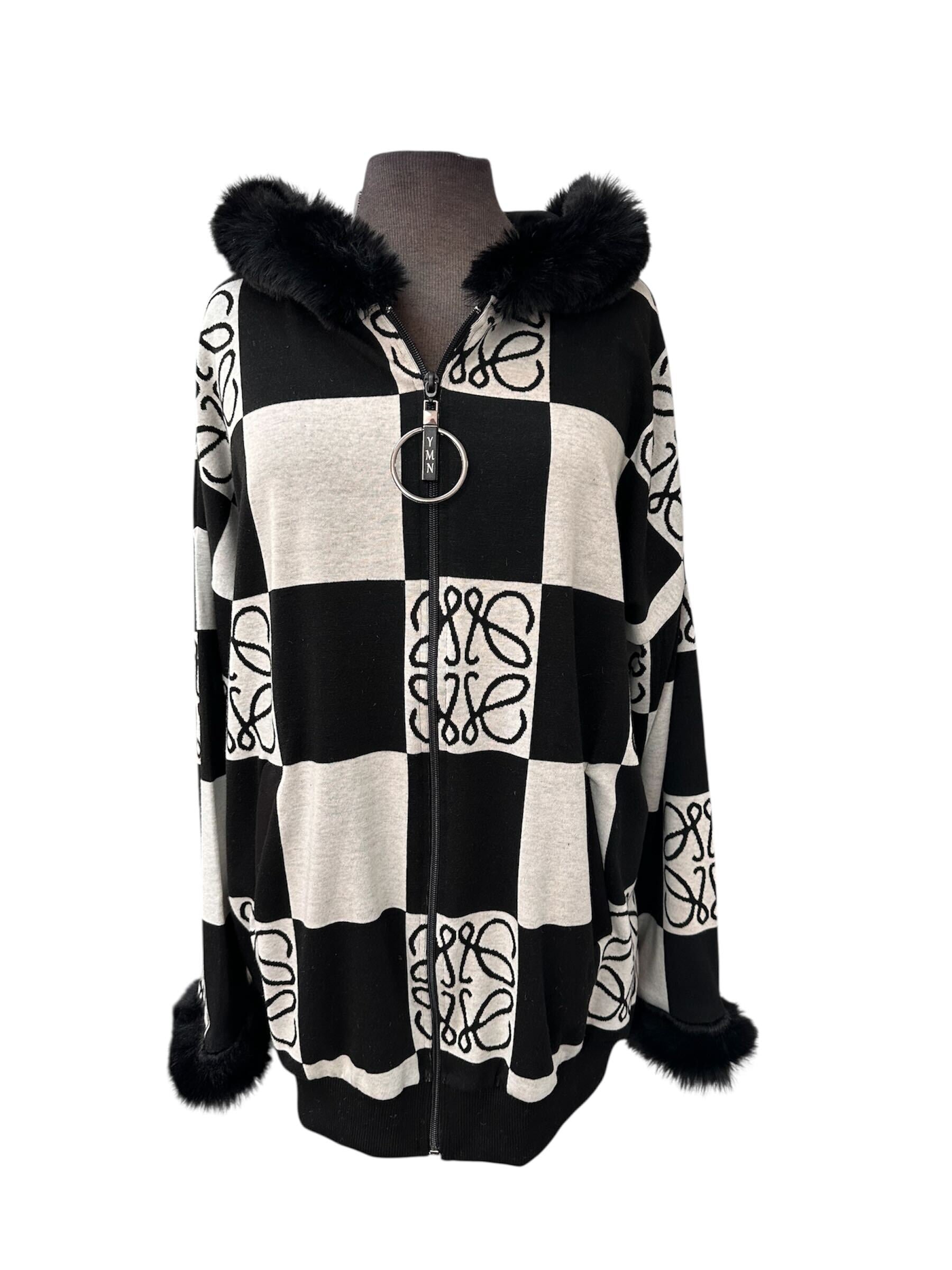 Veste avec bordure du fourrure