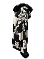 Veste avec bordure du fourrure