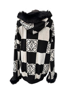 Veste avec bordure du fourrure