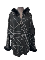 Veste avec bordure du fourrure