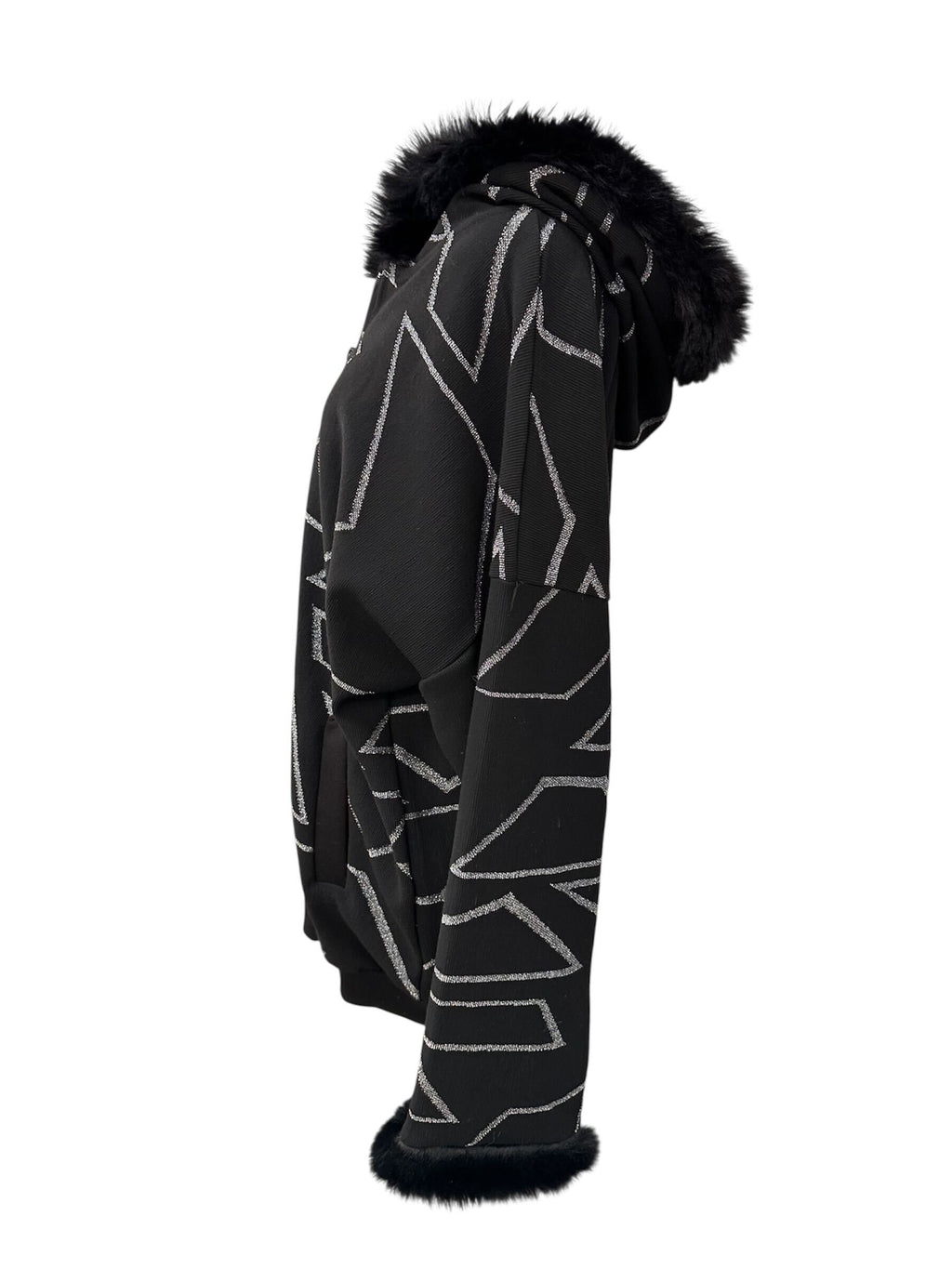 Veste avec bordure du fourrure