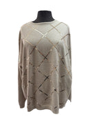 Chandail avec motif de paillettes or