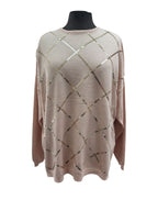Chandail avec motif de paillettes or