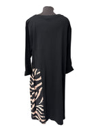 Robe noir avec motif zébré