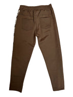 Pantalon avec ligne brillante léopard