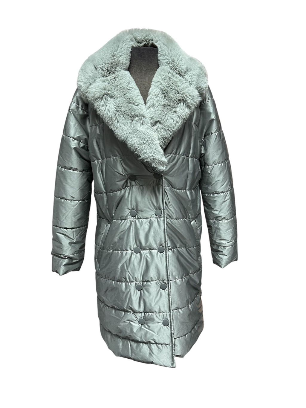 Manteau avec col en fourrure