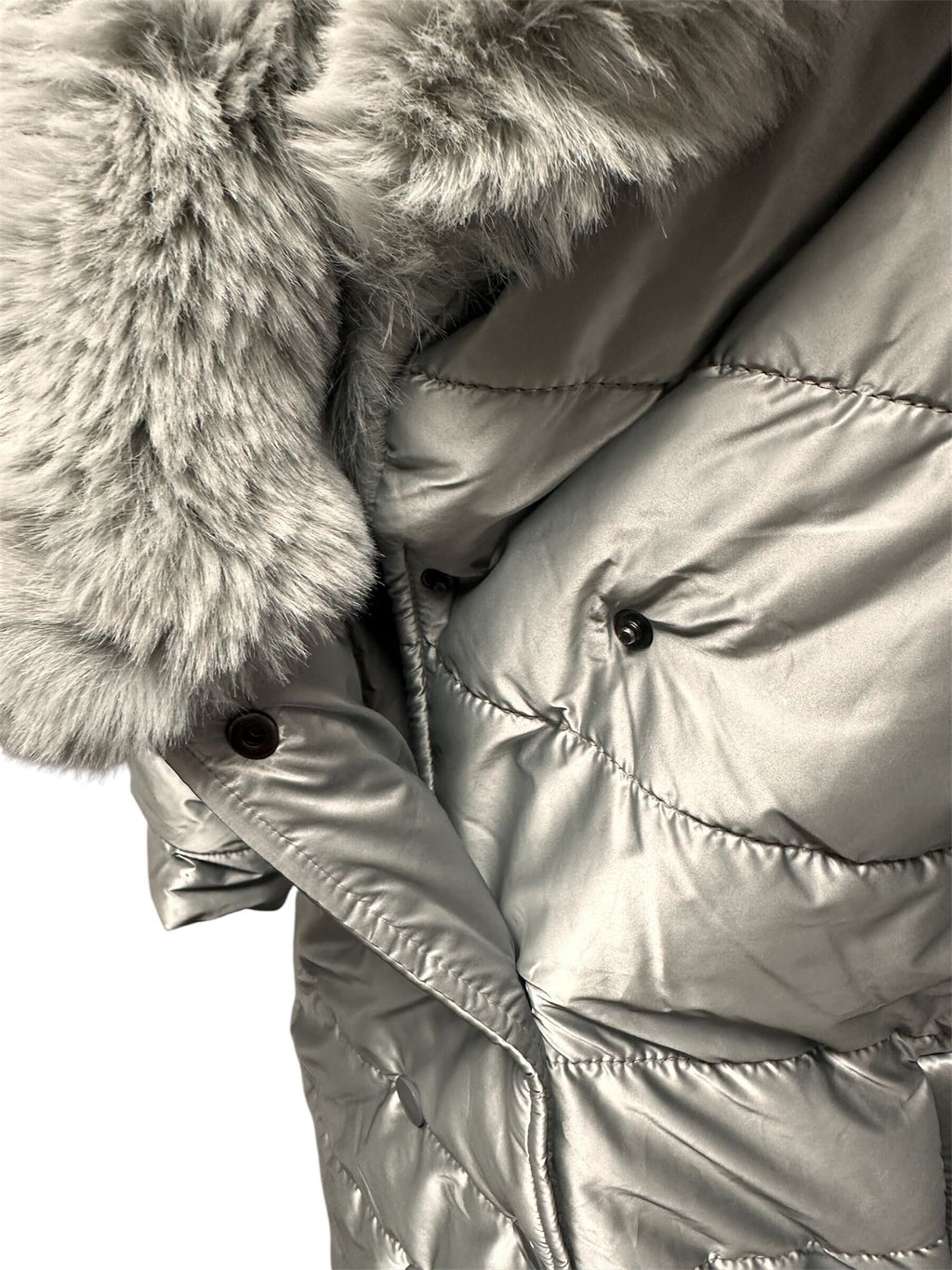 Manteau avec col en fourrure