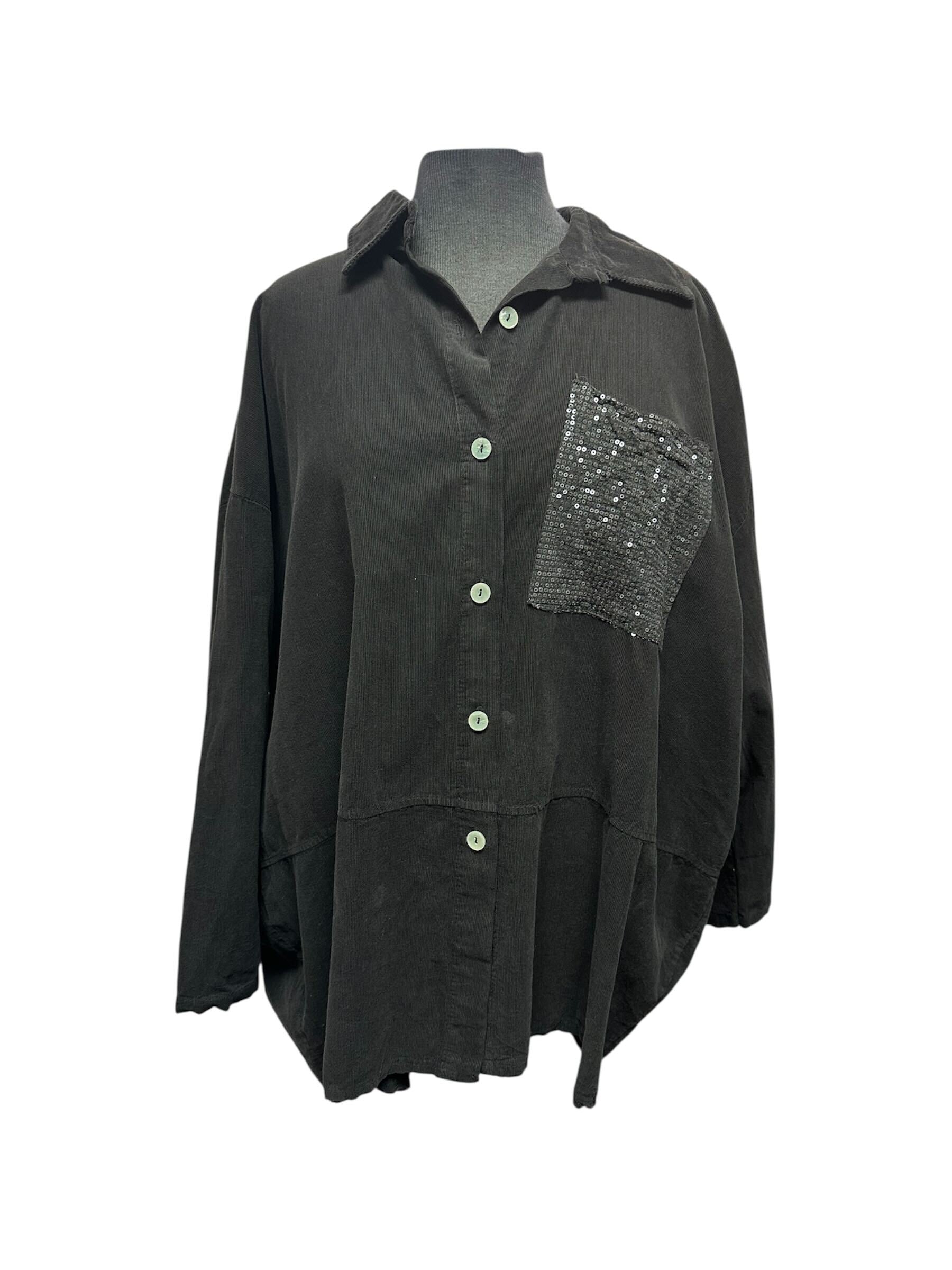 Chemise avec poche à paillettes