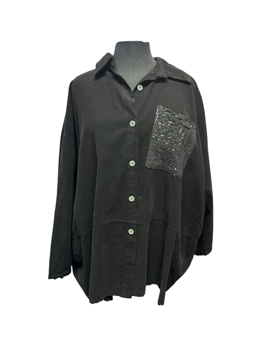 Chemise avec poche à paillettes