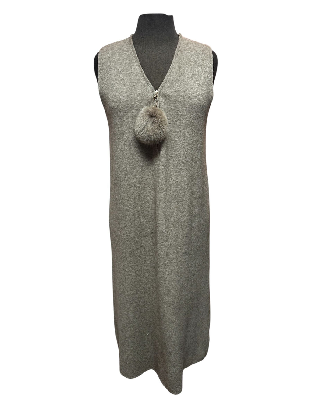 Robe sans manches en lainage