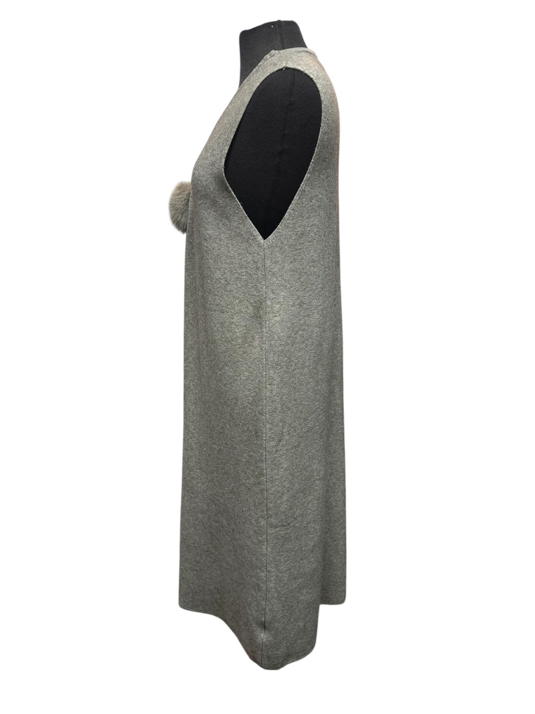 Robe sans manches en lainage