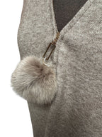Robe sans manches en lainage