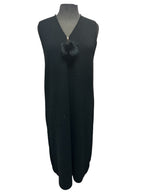 Robe sans manches en lainage