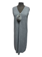 Robe sans manches en lainage