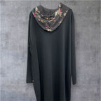 Robe longue à capuchon