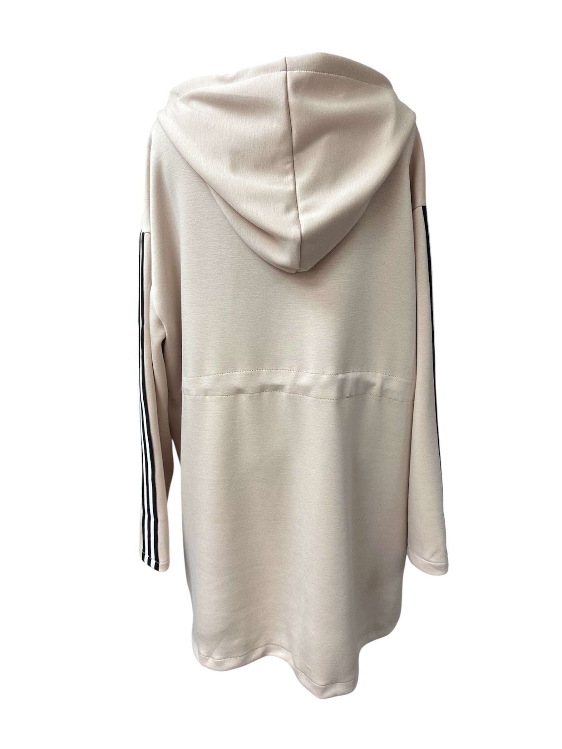 Veste longue à capuchon
