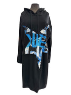 Robe à capuchon avec étoile bleue