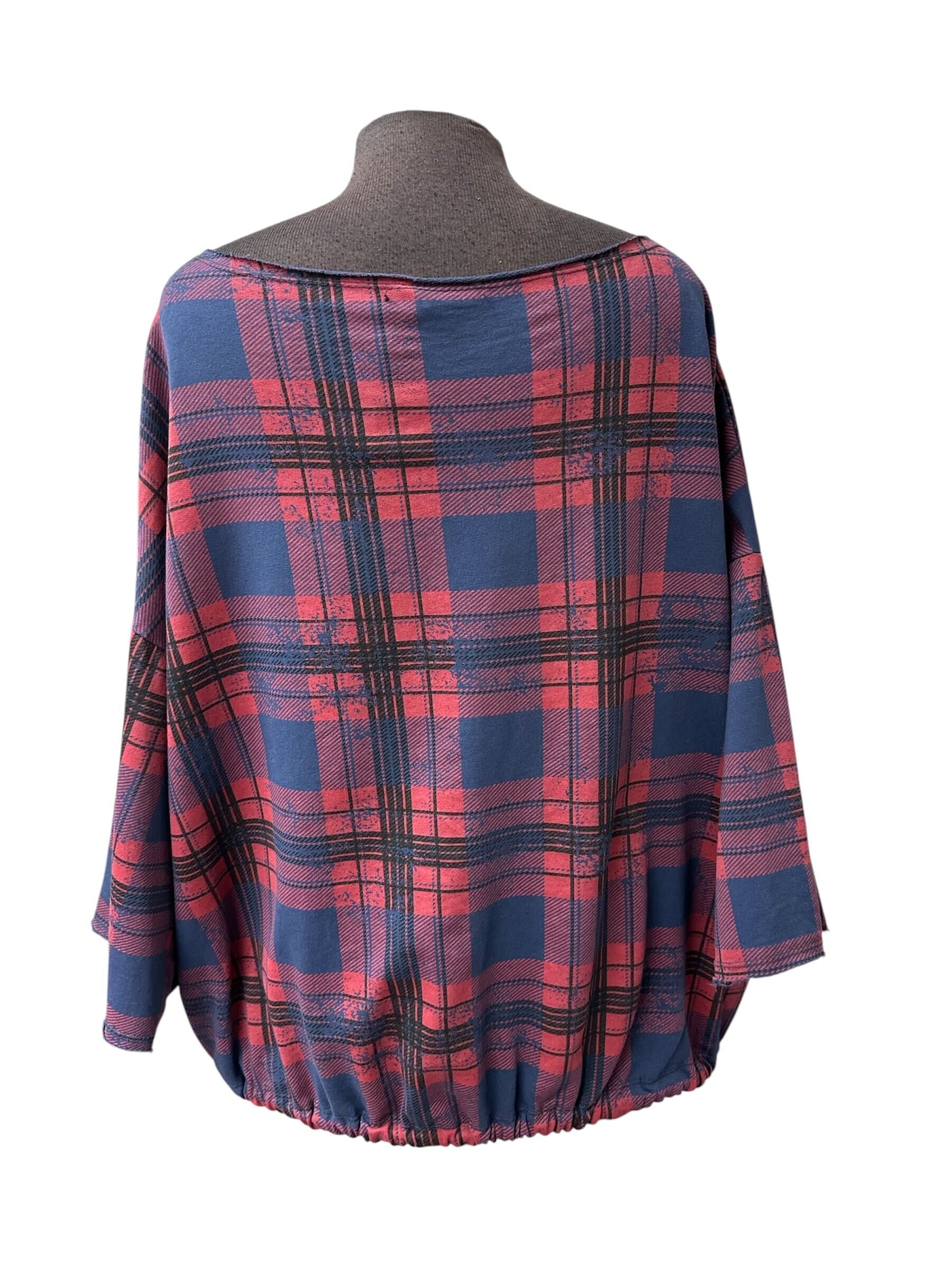 Chandail/blouse carreauté