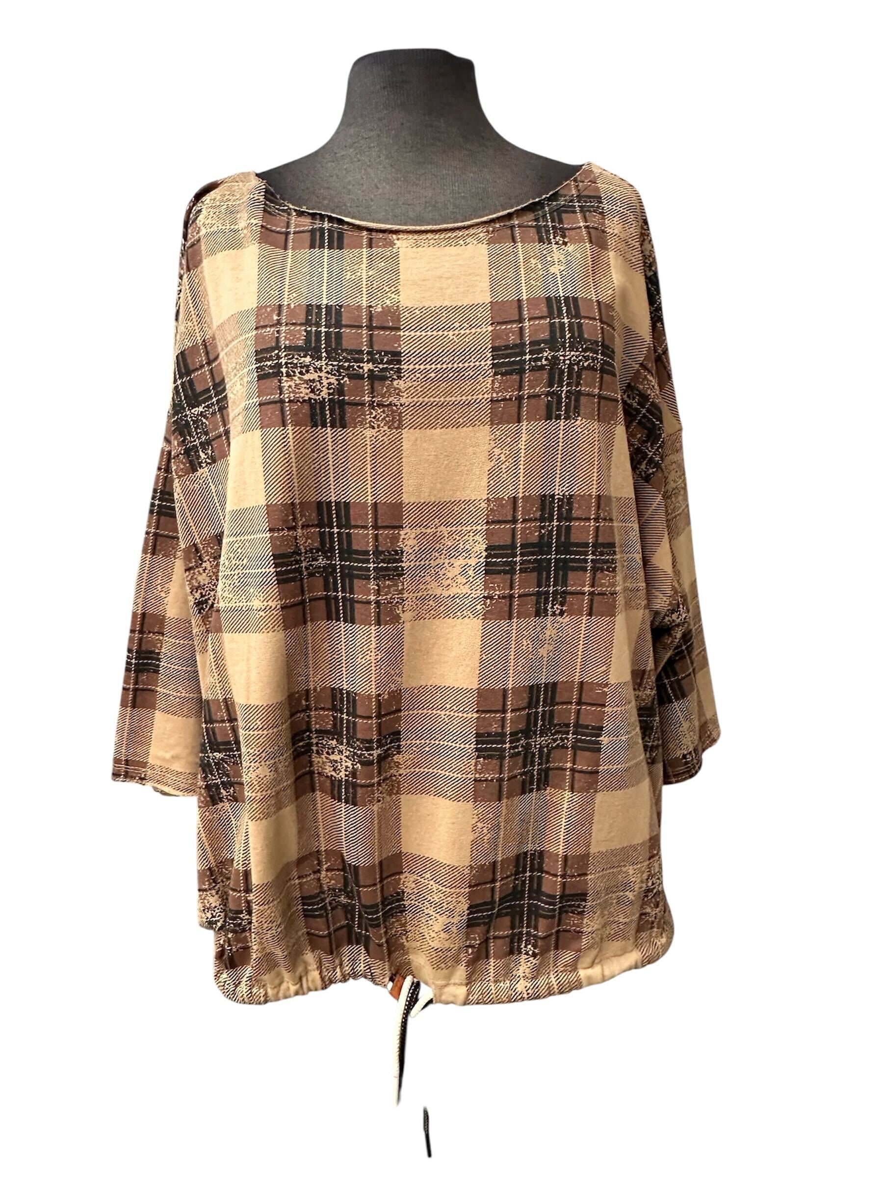 Chandail/blouse carreauté