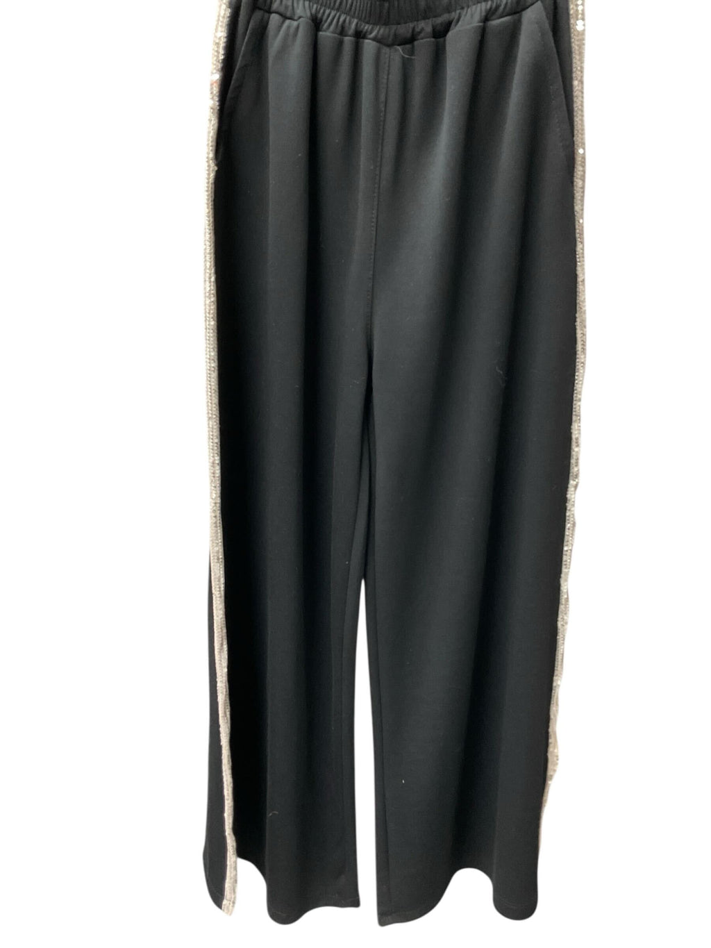 Pantalon avec bande brillante sur le côté