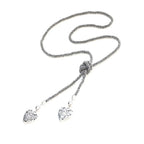 Collier double coeur