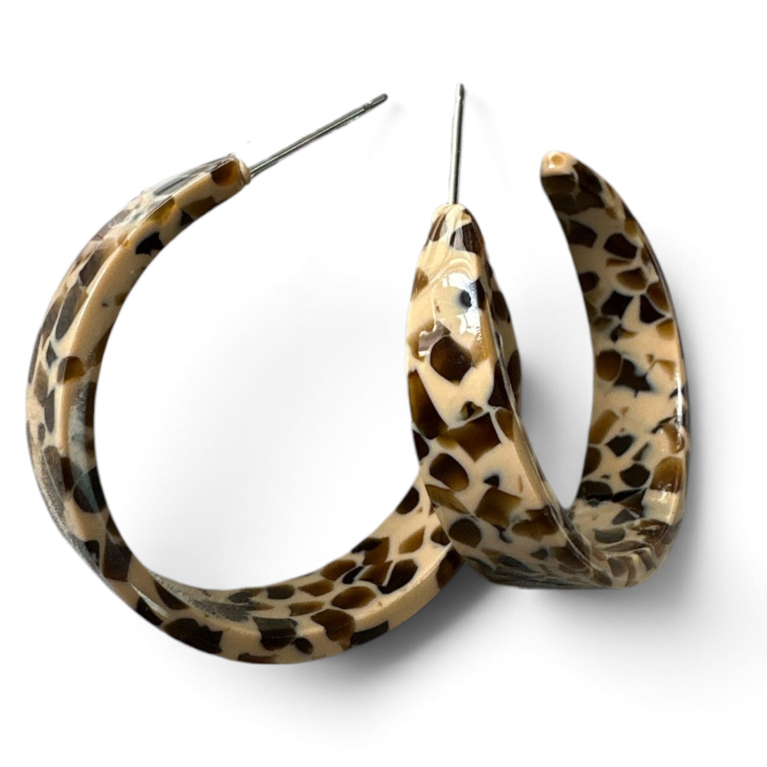 Boucle d'oreille (anneaux brunes)